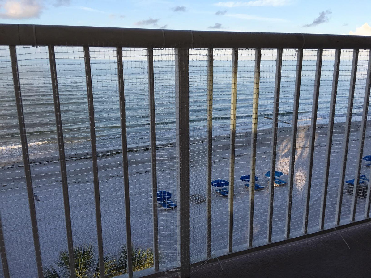 KidKusion Deck Guard | Made in USA | Outdoor Balcony and Stairway Deck Rail Safety Net | Child Safety; Pet Safety; Toy Safety