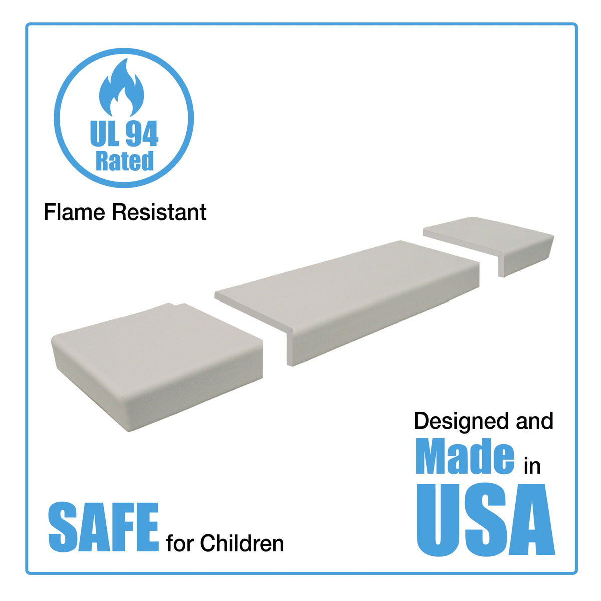 KidKusion Soft Seat Hearth Pad | Made in USA | Fireplace and Hearth Protection