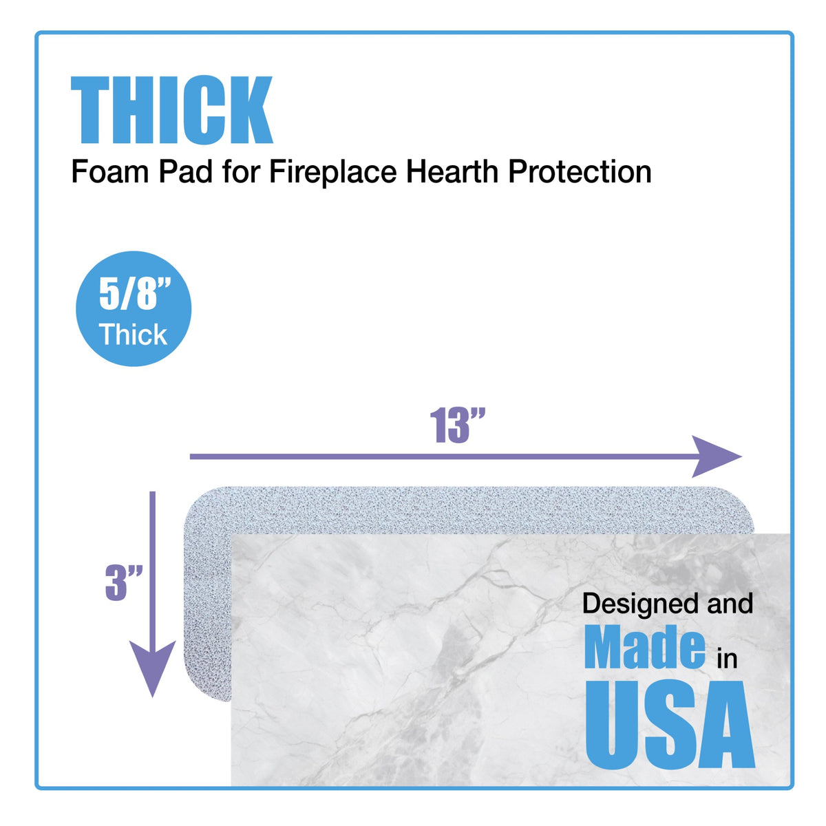 KidKusion Soft Seat Hearth Pad | Made in USA | Fireplace and Hearth Protection